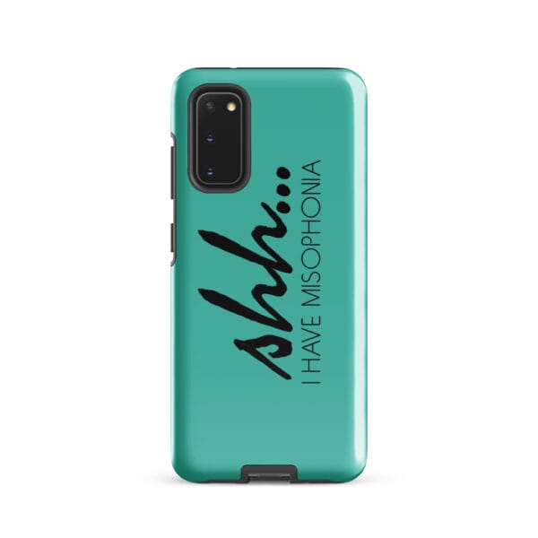 Shh… I Have Misophonia Tough case for Samsung® (Teal) - Image 2