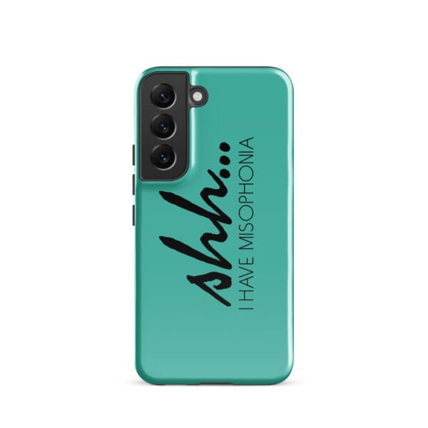 Shh… I Have Misophonia Tough case for Samsung® (Teal) - Image 7