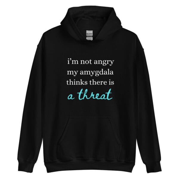 I'm Not Angry Unisex hoodie