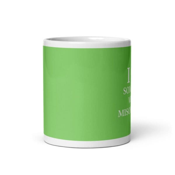 I ♥ Someone With Misophonia Mug (Green) - Image 3