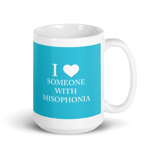 I ♥ Someone With Misophonia Mug (Blue) - Image 5