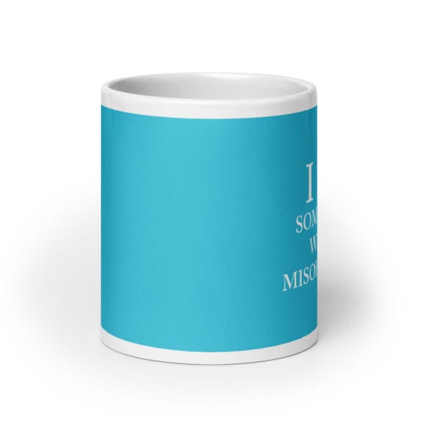 I ♥ Someone With Misophonia Mug (Blue) - Image 9