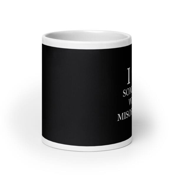 I ♥ Someone With Misophonia Mug (Black) - Image 6