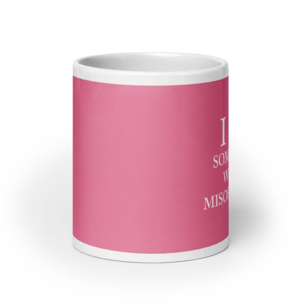I ♥ Someone With Misophonia Mug (Pink) - Image 6