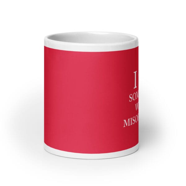 I ♥ Someone With Misophonia Mug (Red) - Image 6