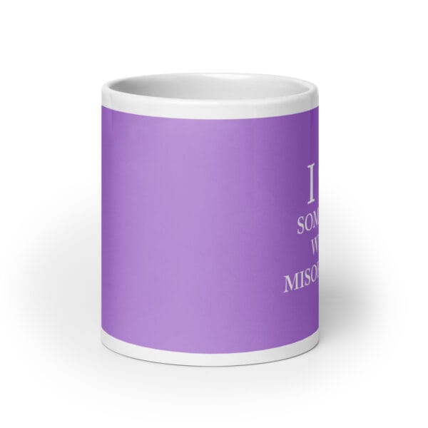 I ♥ Someone With Misophonia Mug (Purple) - Image 6