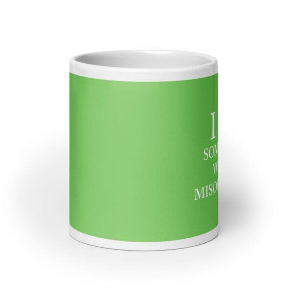 I ♥ Someone With Misophonia Mug (Green) - Image 6